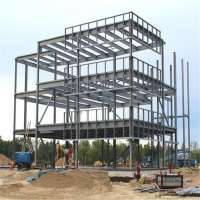 Two Story Multi Floor Prefab Steel Structure Warehouse Building Workshop